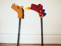 1 make a hobby horse and dragon out of hockey sticks diy 1 toy