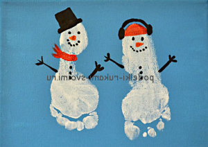 як зробити сніговика зимові вироби з дітьми своїми руками 