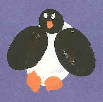 Зимова виріб - пінгвін з пап'є маше - майстер клас